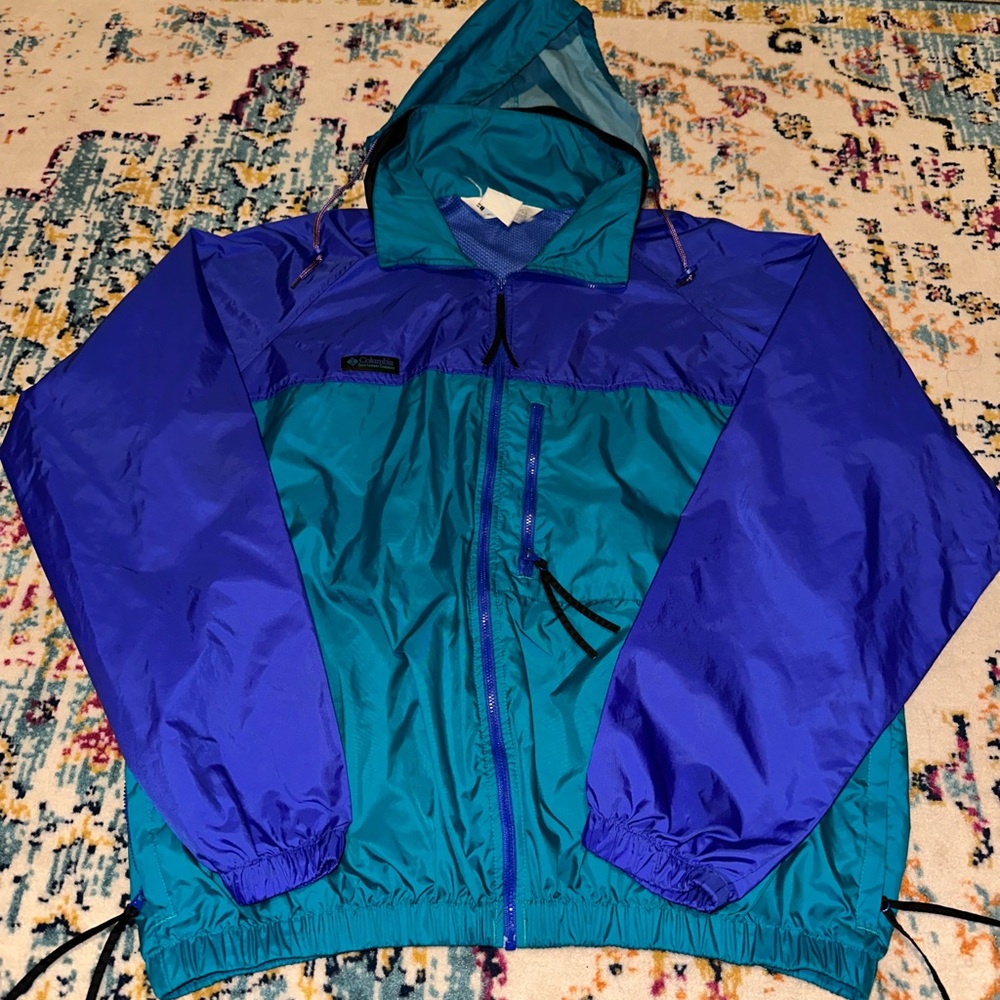 **VINTAGE - Mens Columbia Lightweight Waterproof Windbreaker Size L